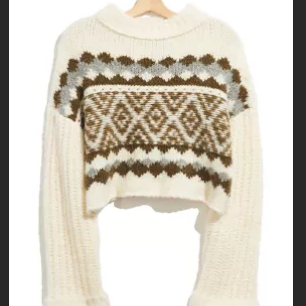 Free People FP Alpine Pullover Sweater Size M (OB1217257) - Picture 4 of 4